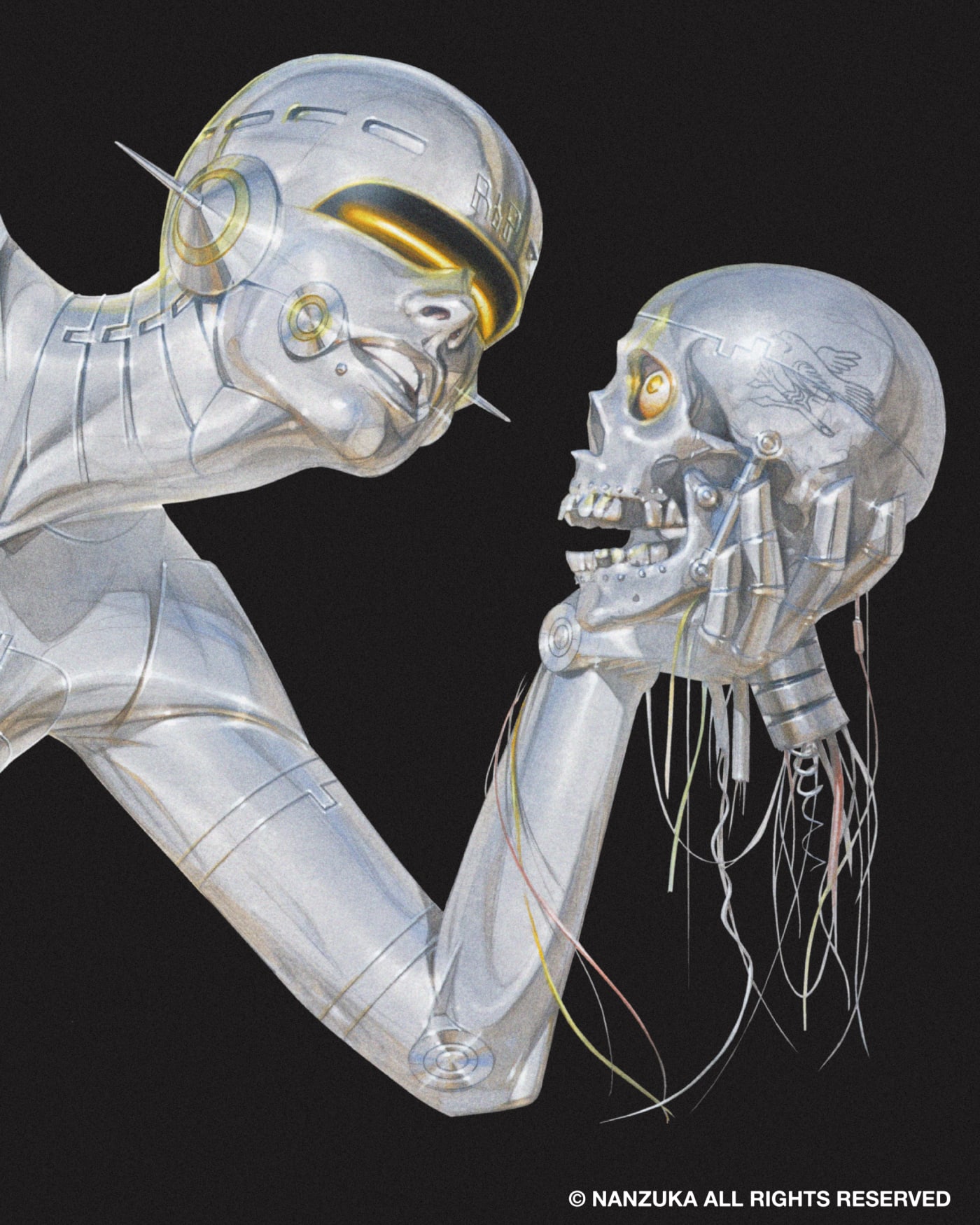 空山基　メタリコーン　ek t^on llic^on　Sorayama 空山基 メタリコーン ek t^on metallic^on Sorayama - メルカリ